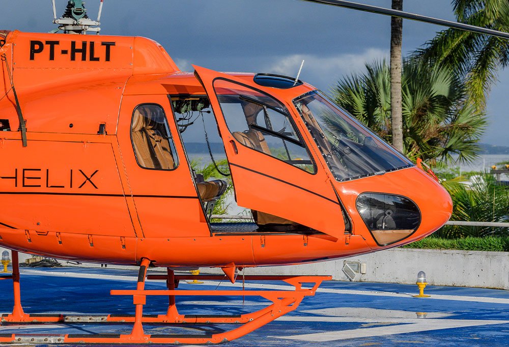 Helicóptero Helix na base de Salvador